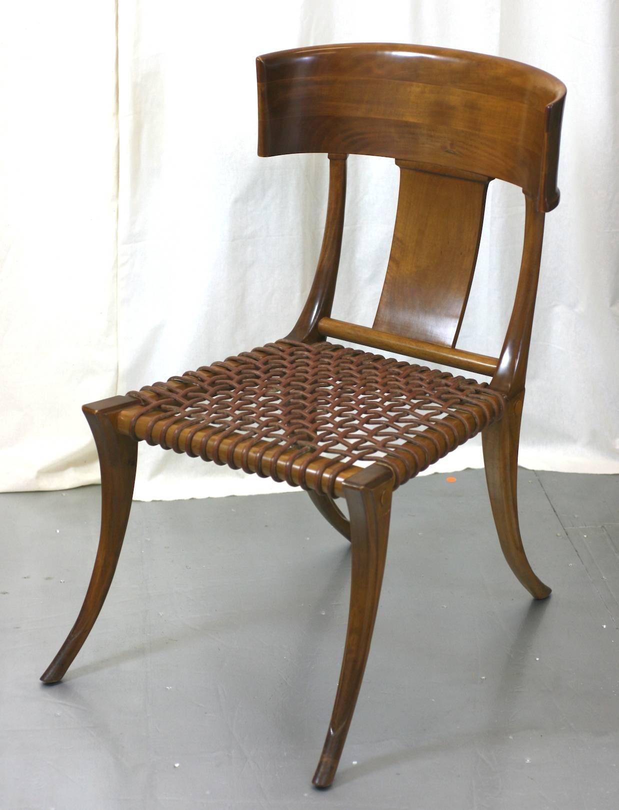 Greek T.H. Robsjohn-Gibbings Klismos Chairs by Saridis, Athens For Sale