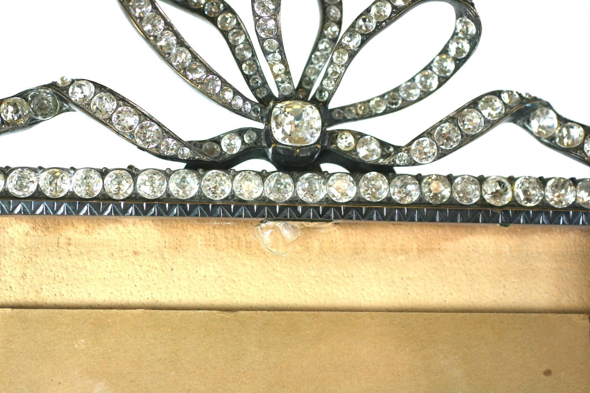 British Wonderful Victorian Jeweled Paste Set Frame For Sale