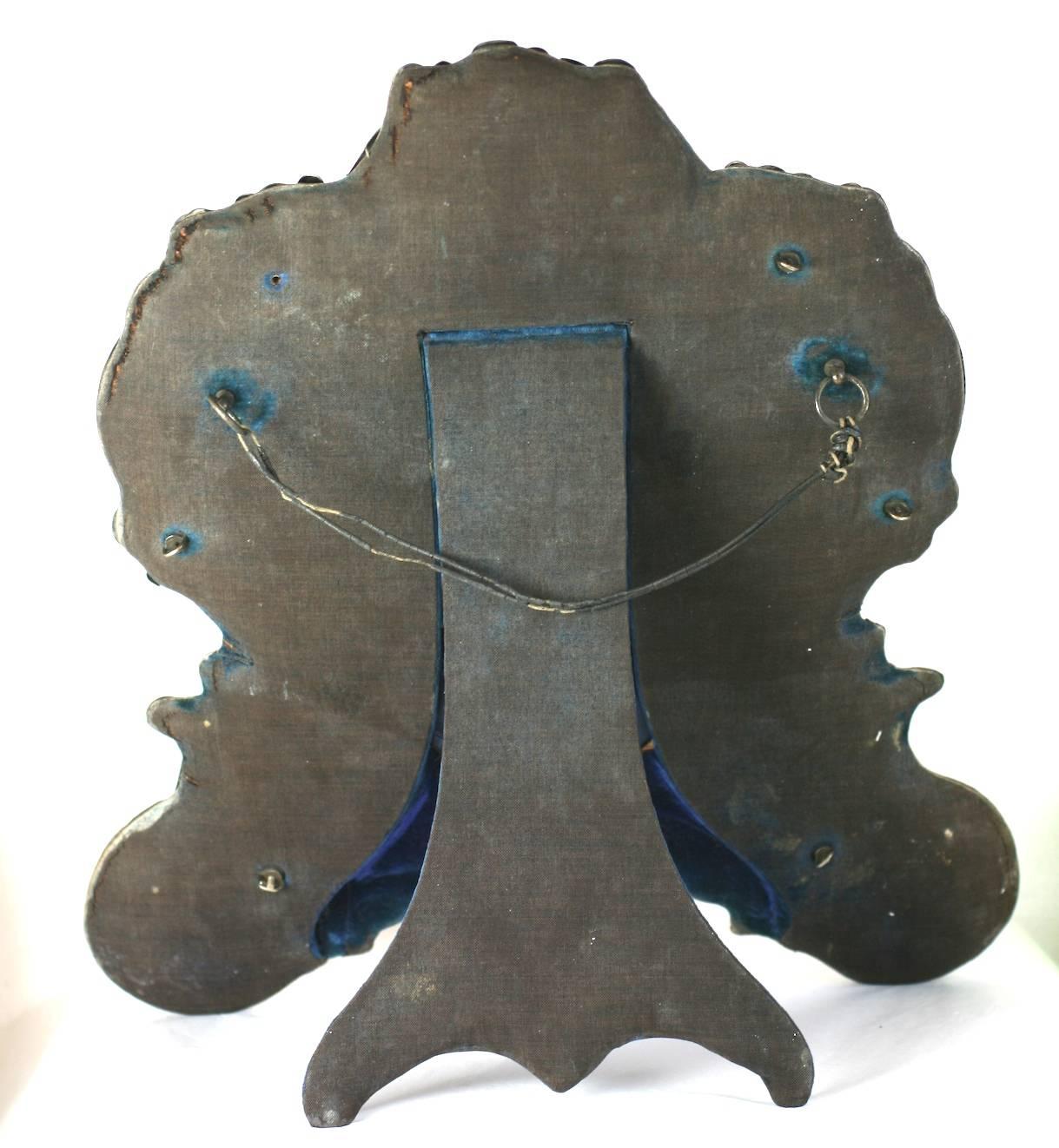 Viktorianische Sterling Herz geformt Dressing Spiegel (Spätes 19. Jahrhundert) im Angebot