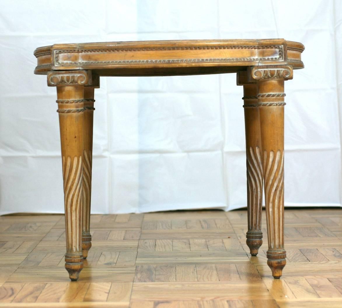 Neoclassical Revival Mirrored Table In Good Condition For Sale In Riverdale, NY