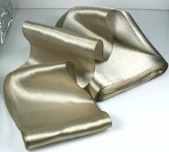 Antique Silk Lame Silver Ribbon