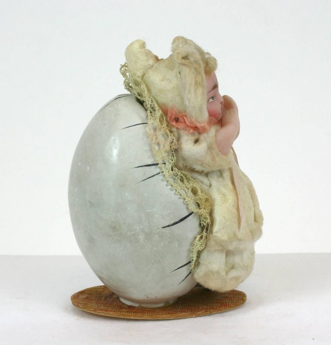 Late 19th Century German Wax Baby Candy Container For Sale