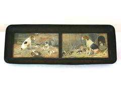Early 20th Century Handpainted Bronze Pen Tray