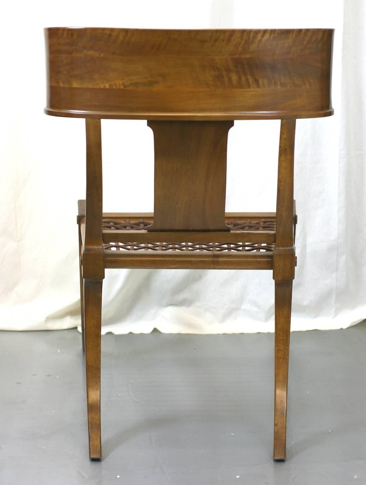 T.H. Robsjohn-Gibbings Klismos Chairs by Saridis, Athens In Excellent Condition For Sale In Riverdale, NY