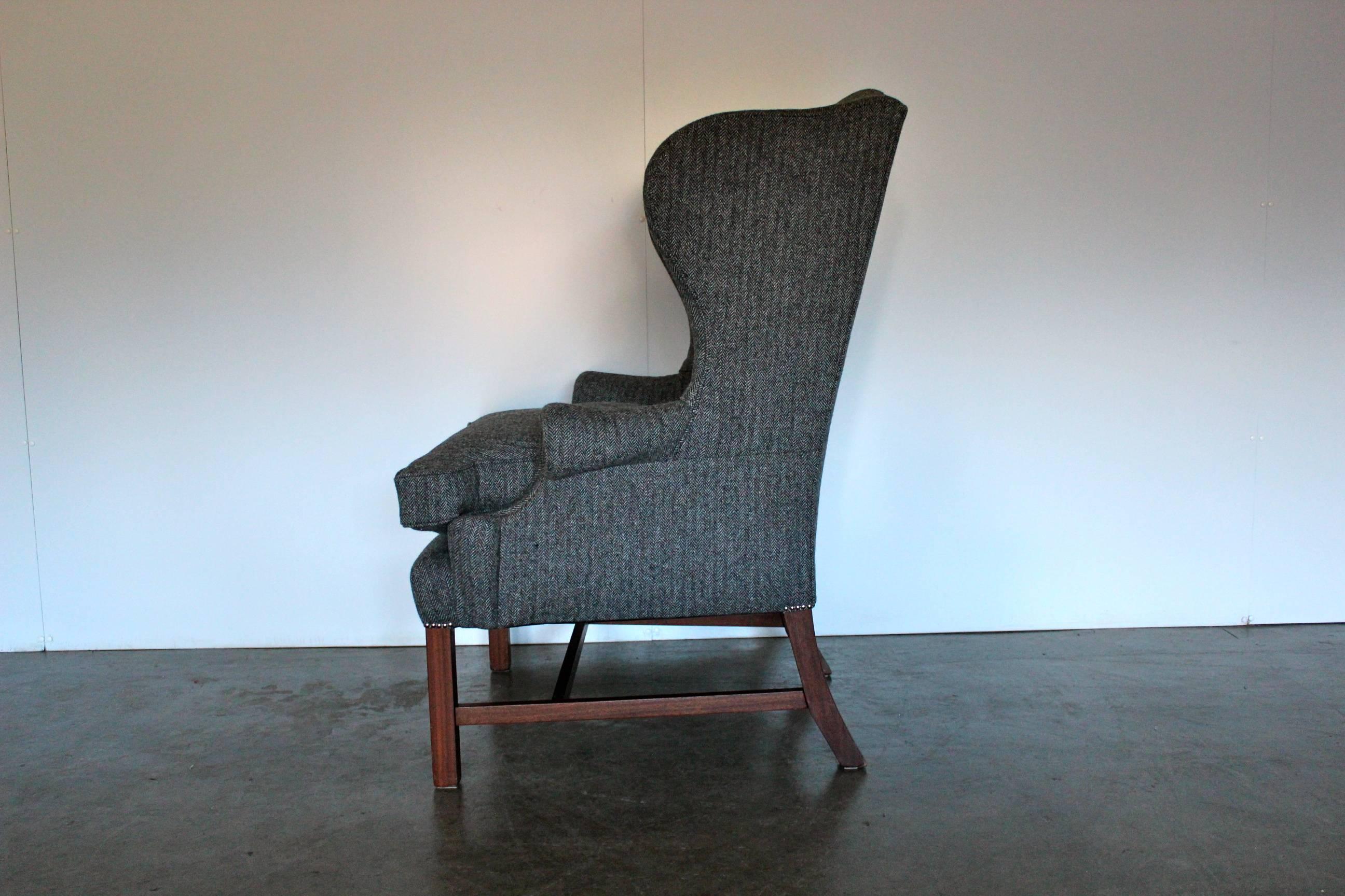 herringbone armchair