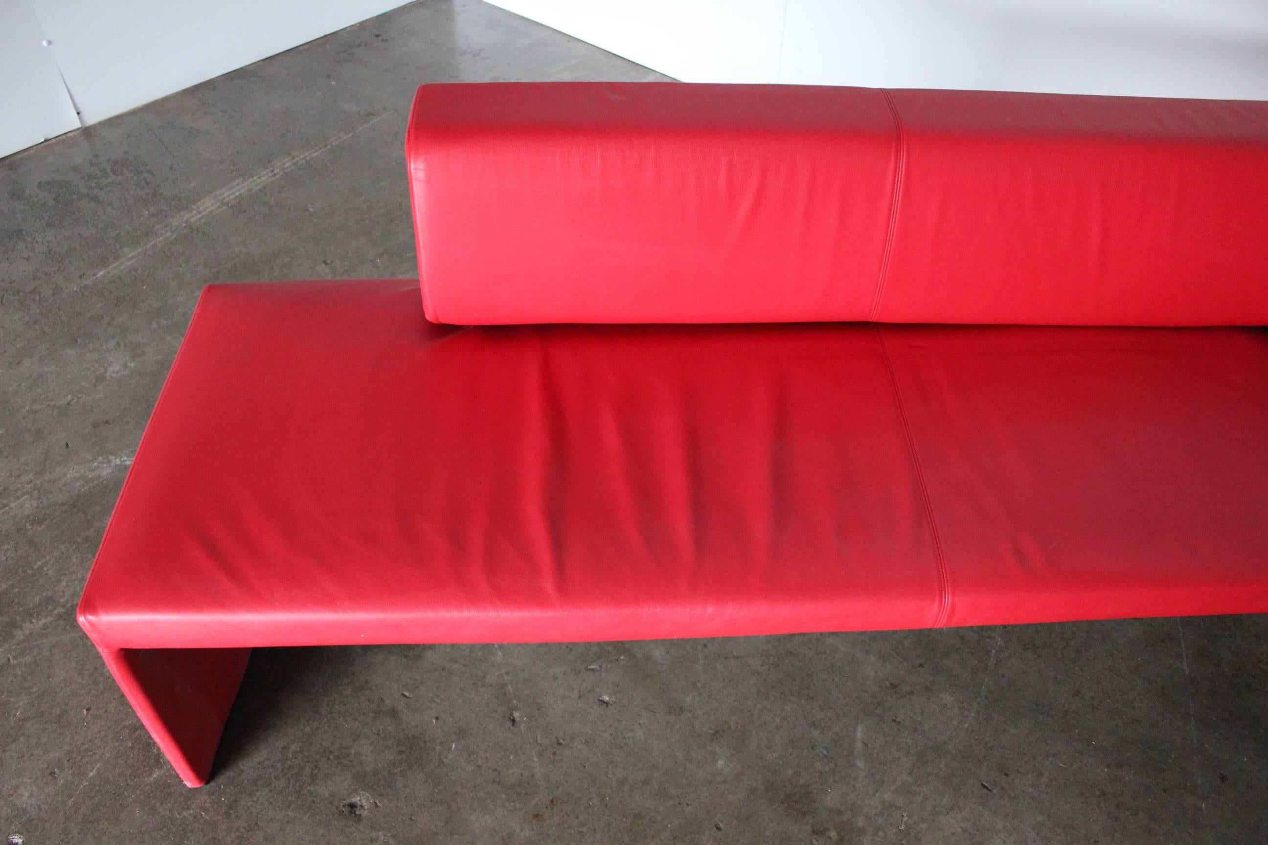 l shaped sofa red