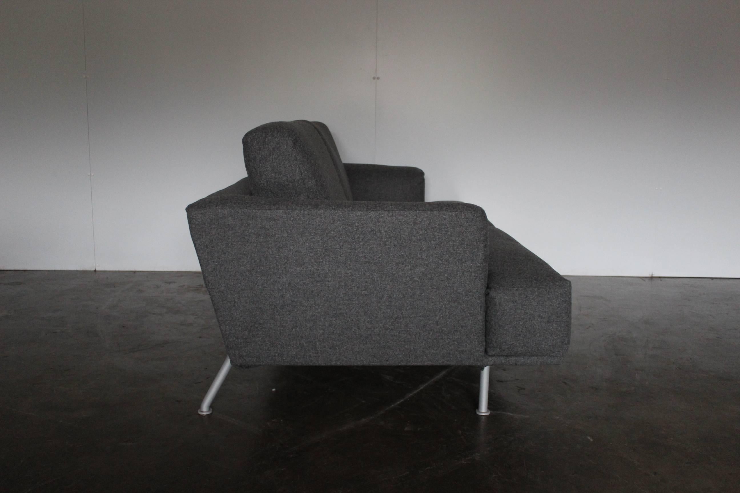 Cassina “253 Nest” Two-Seat Sofa in Grey Cashmere Wool by Piero Lissoni ...