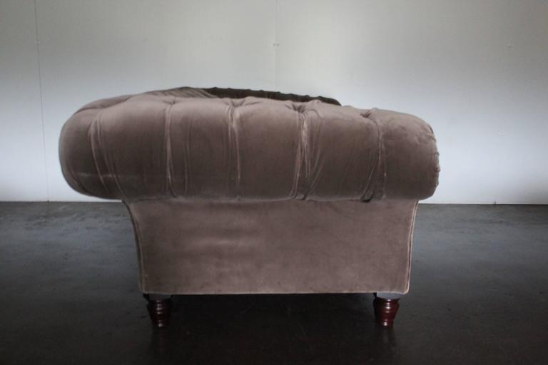 George Smith "Early Victorian Chesterfield" Sofa in Mink Brown Italian ...