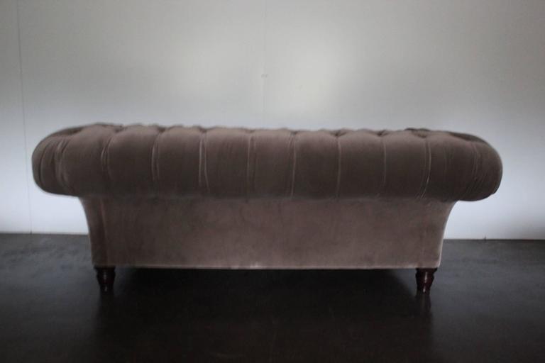 George Smith "Early Victorian Chesterfield" Sofa in Mink Brown Italian ...