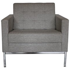 Poltrona da salotto "Florence Knoll" di Knoll Studio in lana grigio medio