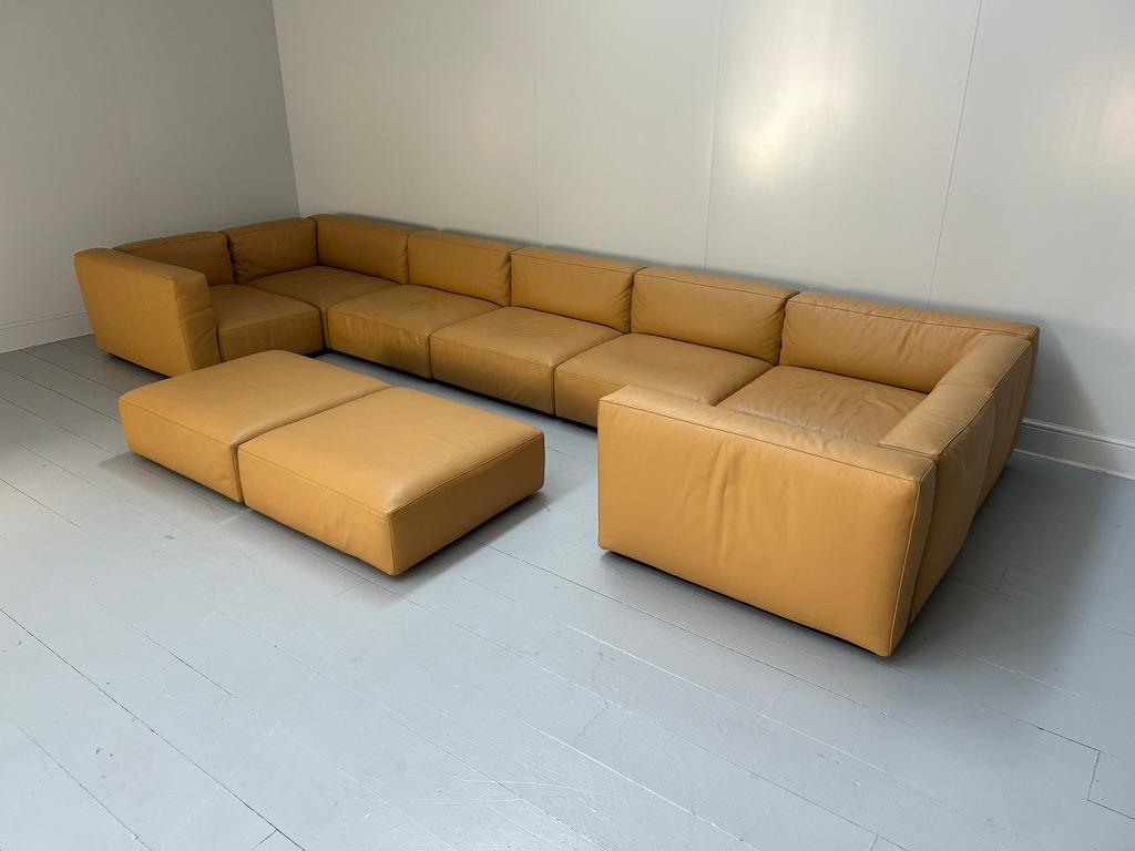 On offer on this occasion is something really quite-remarkable, and quite possibly one of the most-desirable and sought-after large-scale sofas available today, it being a huge, iconic “271 Mex Cube” 9-piece, 10-12 seat sectional-sofa (consisting of
