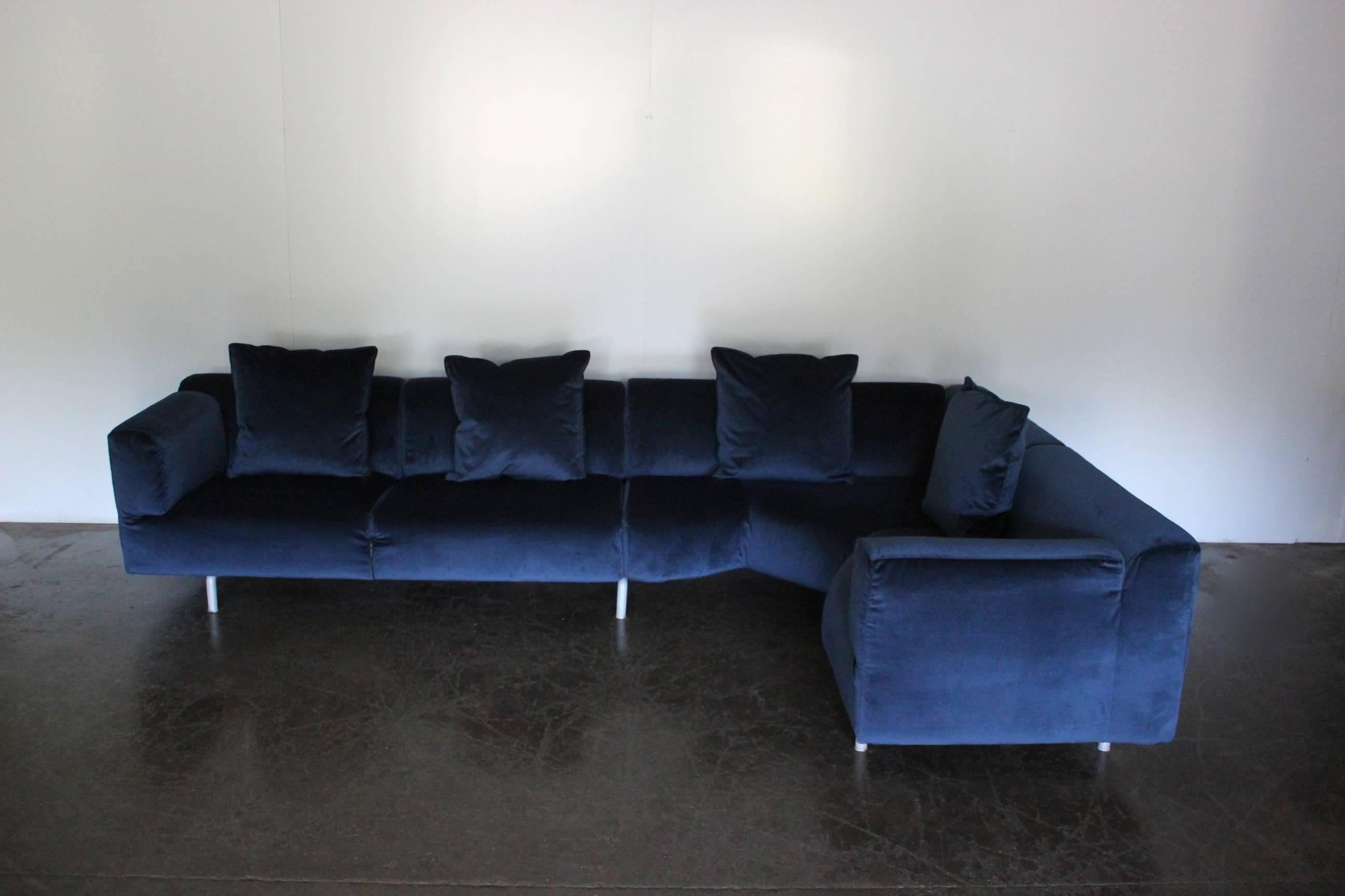 On offer on this occasion is an iconic “250 MET” L-shape sectional sofa (consisting of a 250 44R Section and a 250 55L section) with numerous scatter cushions from the world renown Italian furniture house of Cassina.

As you will no doubt be aware