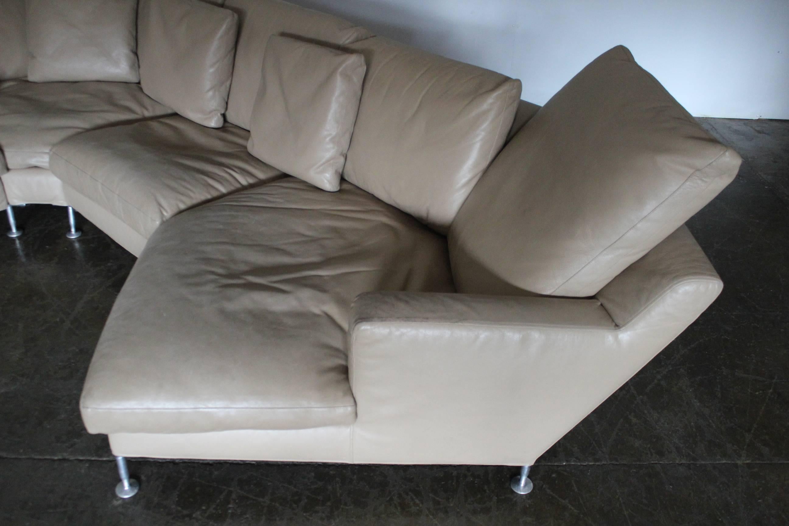 l shape sofa brown