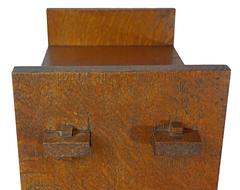 Early 20th Century Arts & Crafts Mission-Style Oak Bookshelf/Side Table