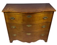 American Tiger Maple Serpentine-Front Chest