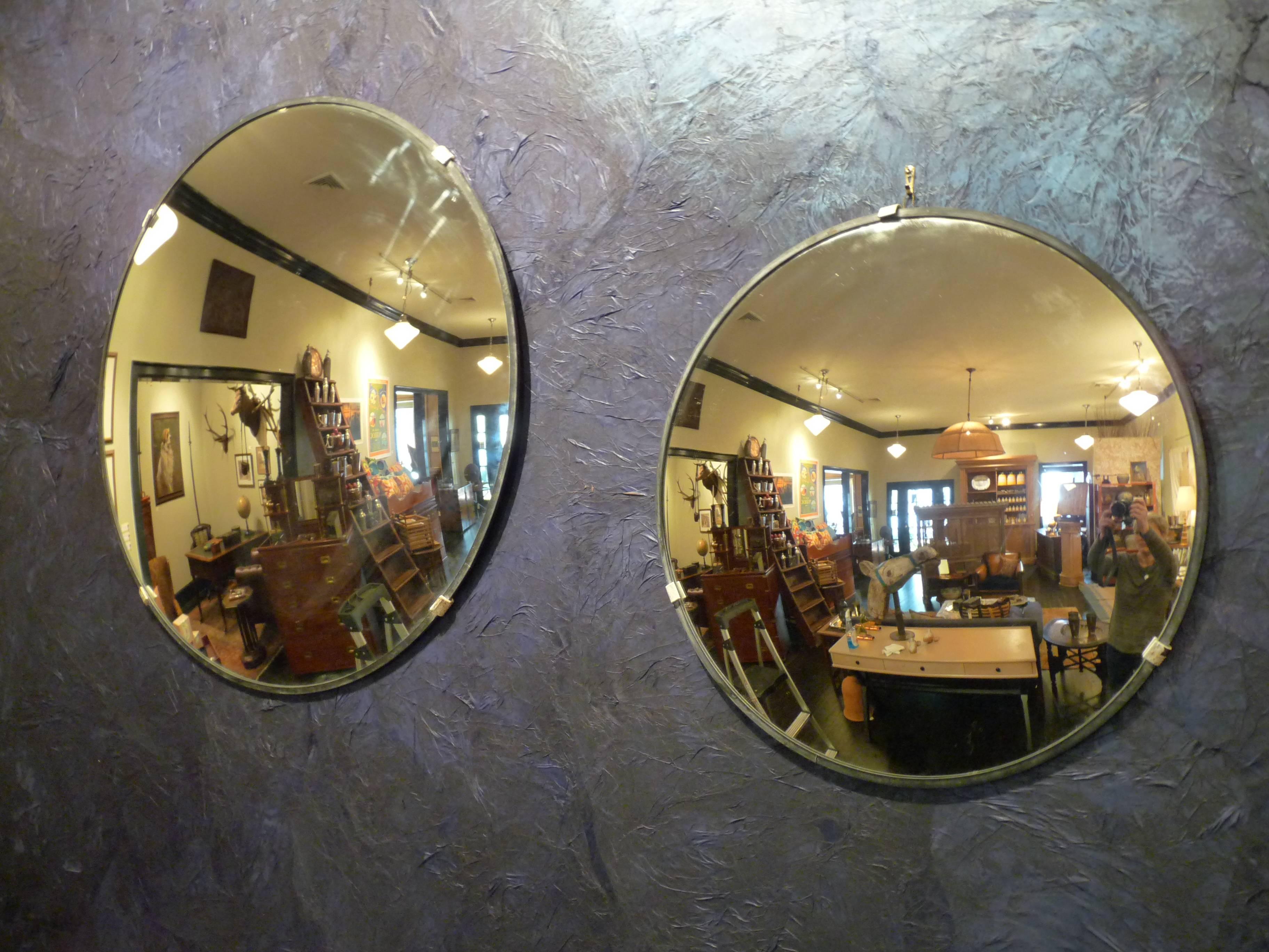 Instant fun in a room. We have two of these fantastic convex mirrors that will add a little kick to your room. Slightly industrial in feel, a metal frame on the bag allows for easy hanging.
22