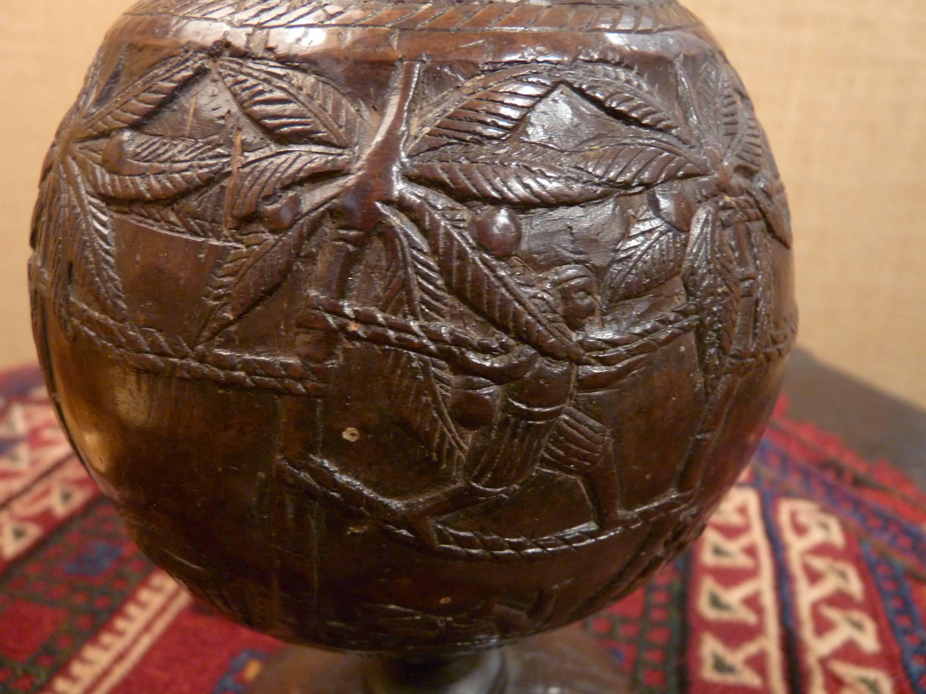 Hand-Carved Coconut Cup 1