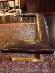 Leather and Brass Fire Fender
