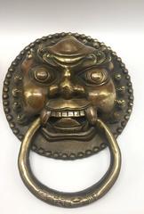 Pair of Chinese Brass Knockers