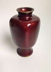 Rare Red Japanese Cloisonné Vase