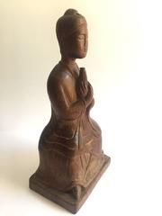 Wood Buddha, Hand-Carved
