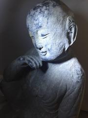 Antique Stone Buddha, Contemplative, 19th Century