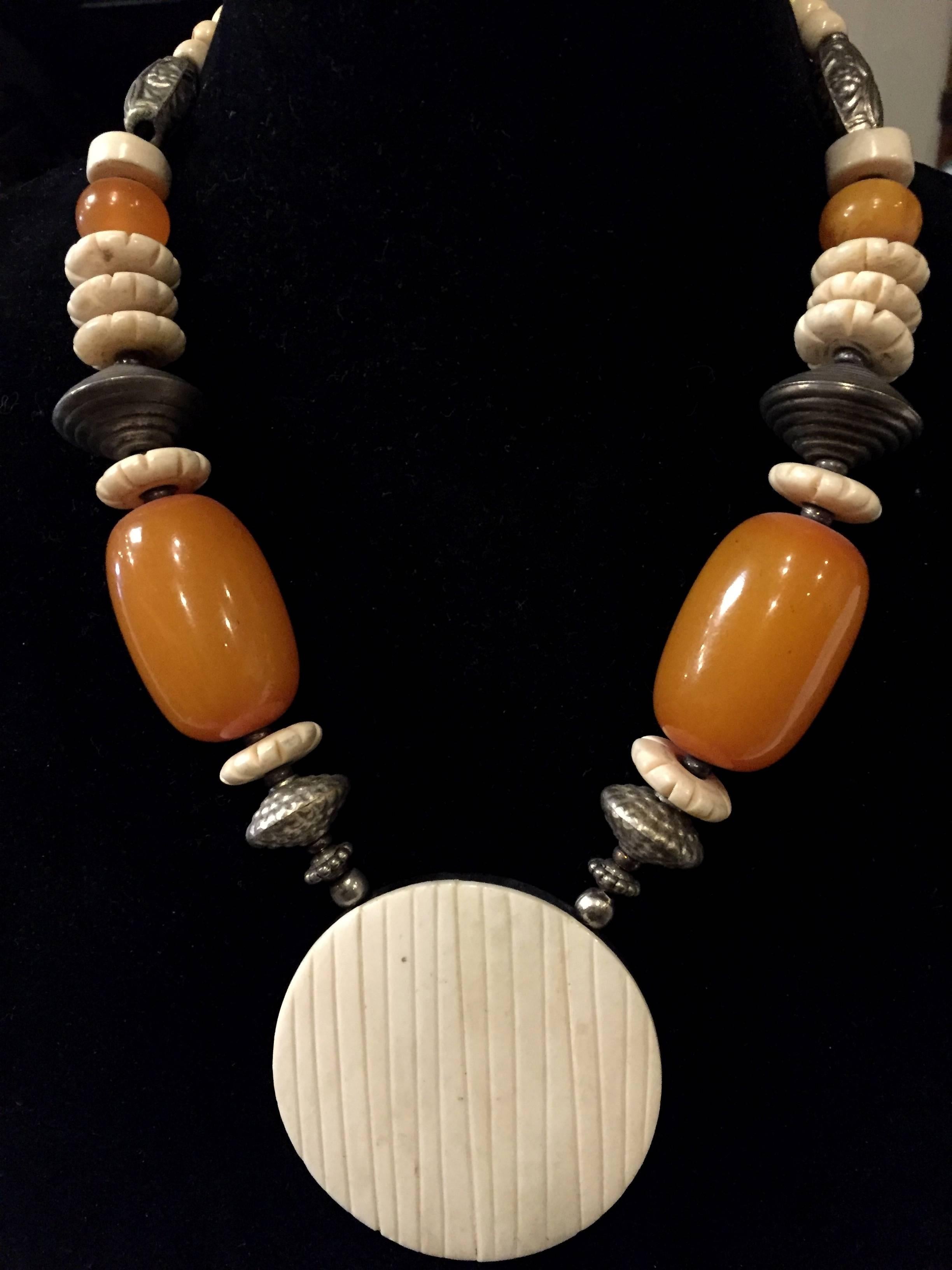 Lot of Ten Handmade Tibetan Necklaces 4