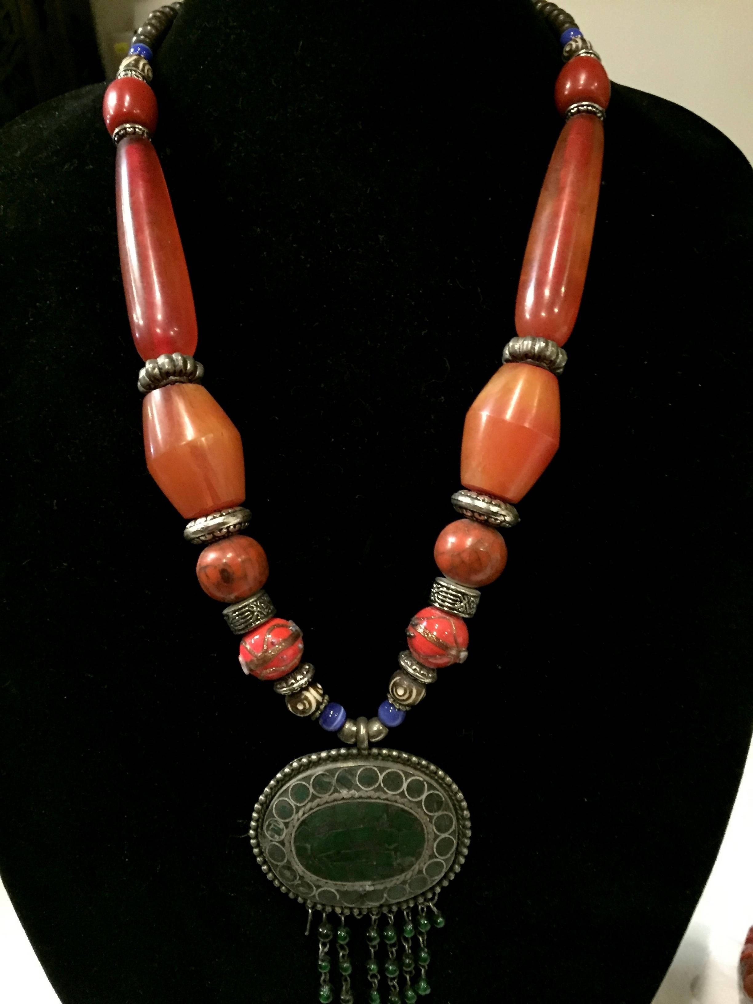 Lot of Ten Handmade Tibetan Necklaces 3