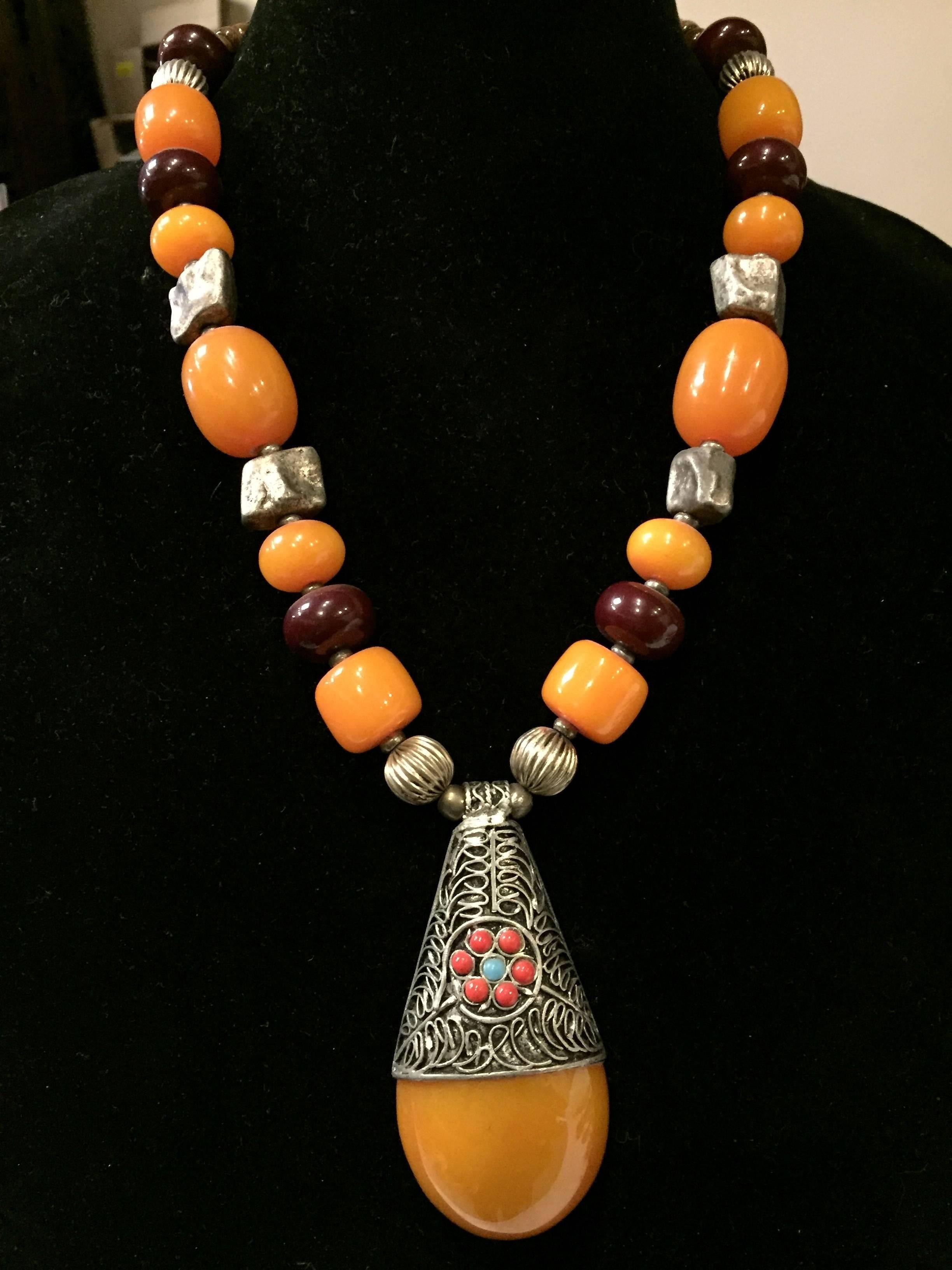 Beads Lot of Ten Handmade Tibetan Necklaces