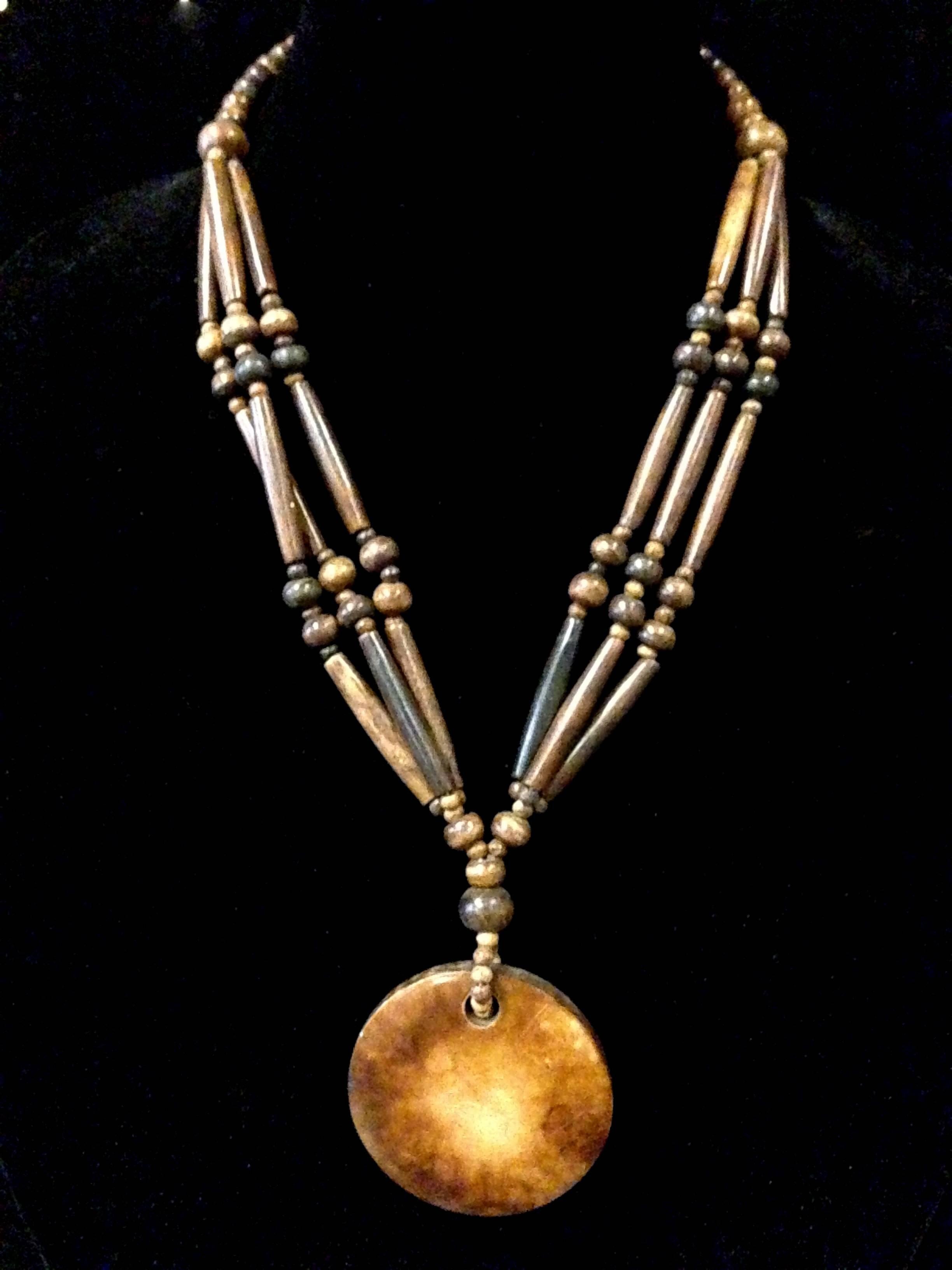 20th Century Collection of Five Elegant Tibetan Handmade Bone Necklaces For Sale