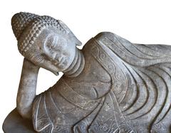 Reclining Buddha, Stone Garden Statue