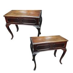 Pair of Asian Art Deco Tables