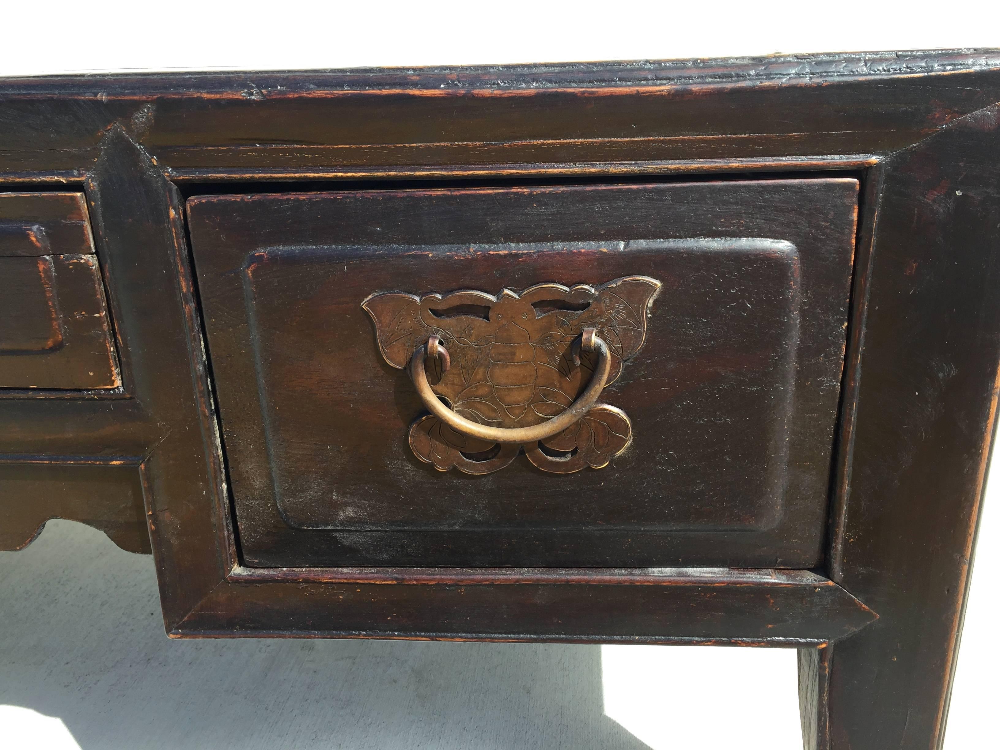 Joinery Antique Asian Coffee Table or Low Table For Sale
