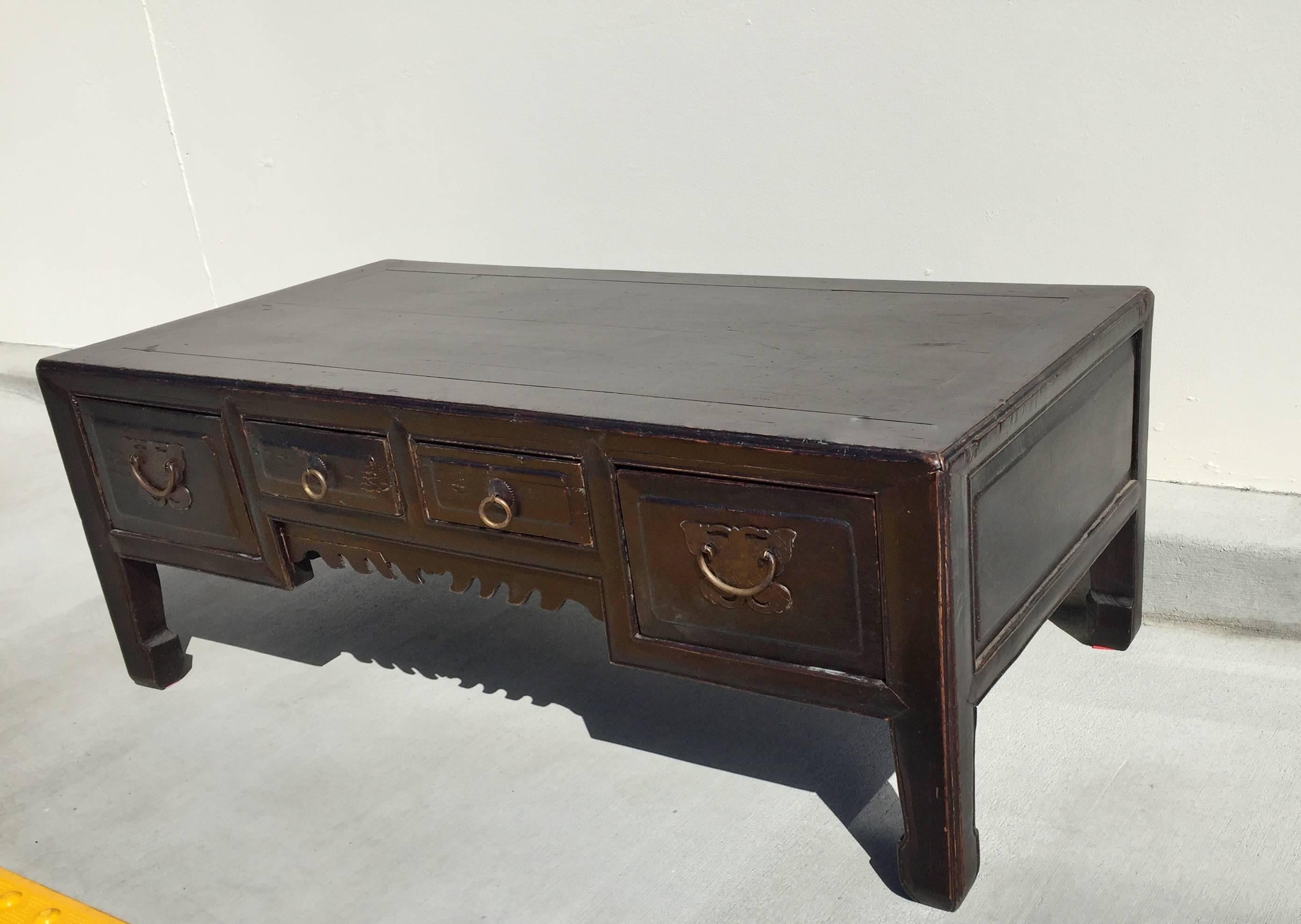 Chinese Antique Asian Coffee Table or Low Table For Sale