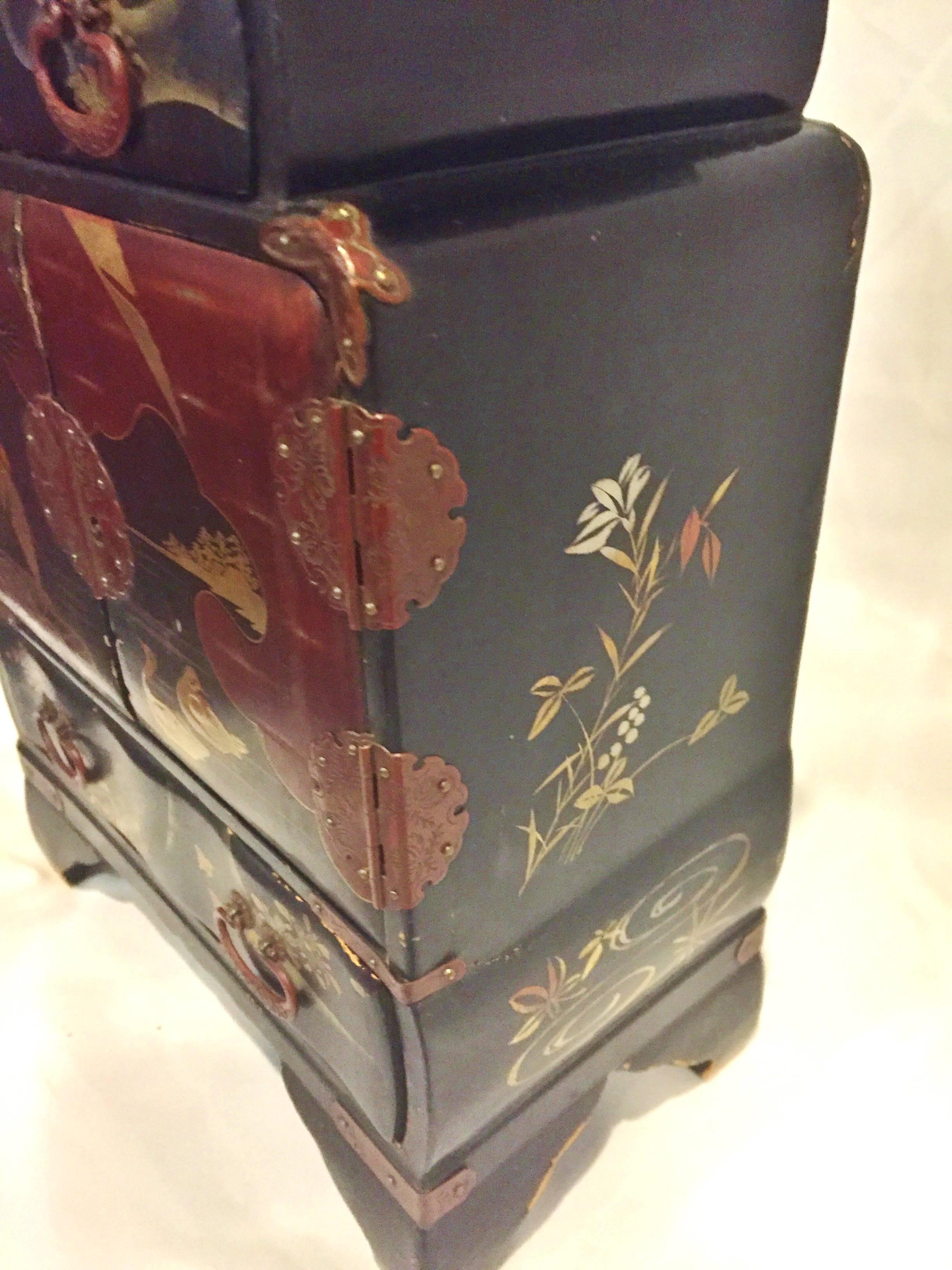 Exquisite Japanese Lacquer Jewelry Box 4