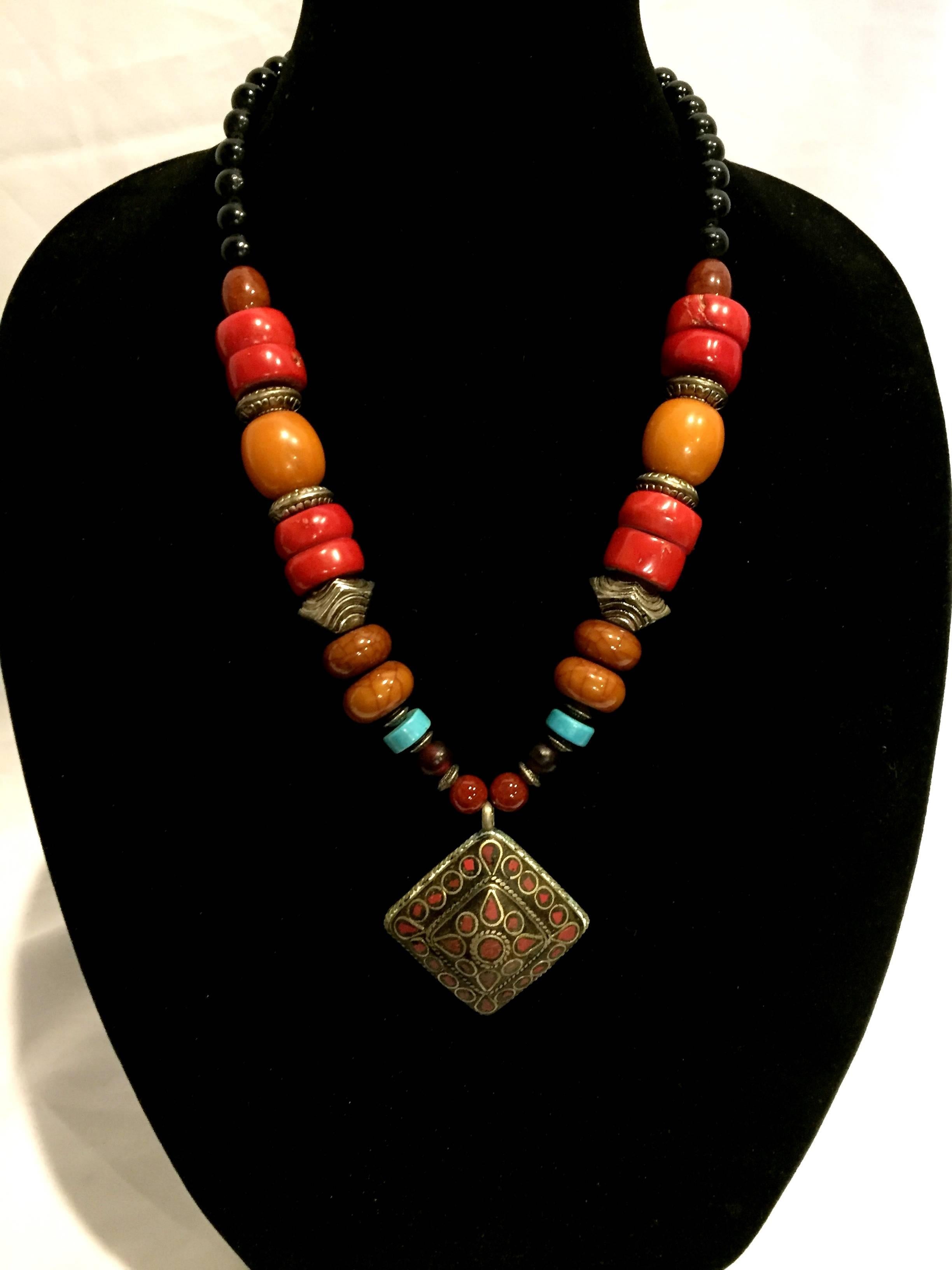 Lot of Ten Handmade Tibetan Necklaces 3