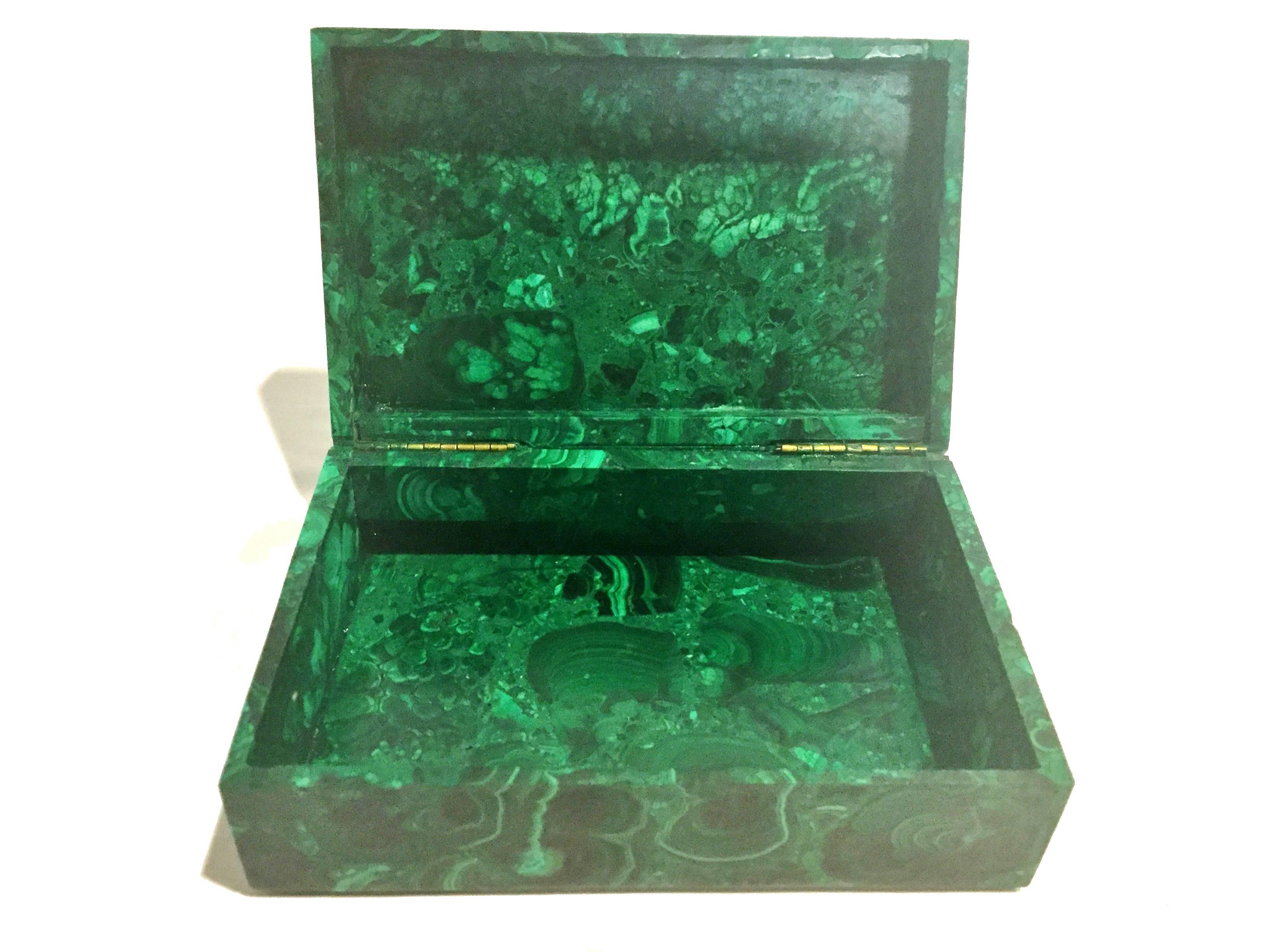 All Natural Malachite Box, Extra Large 4