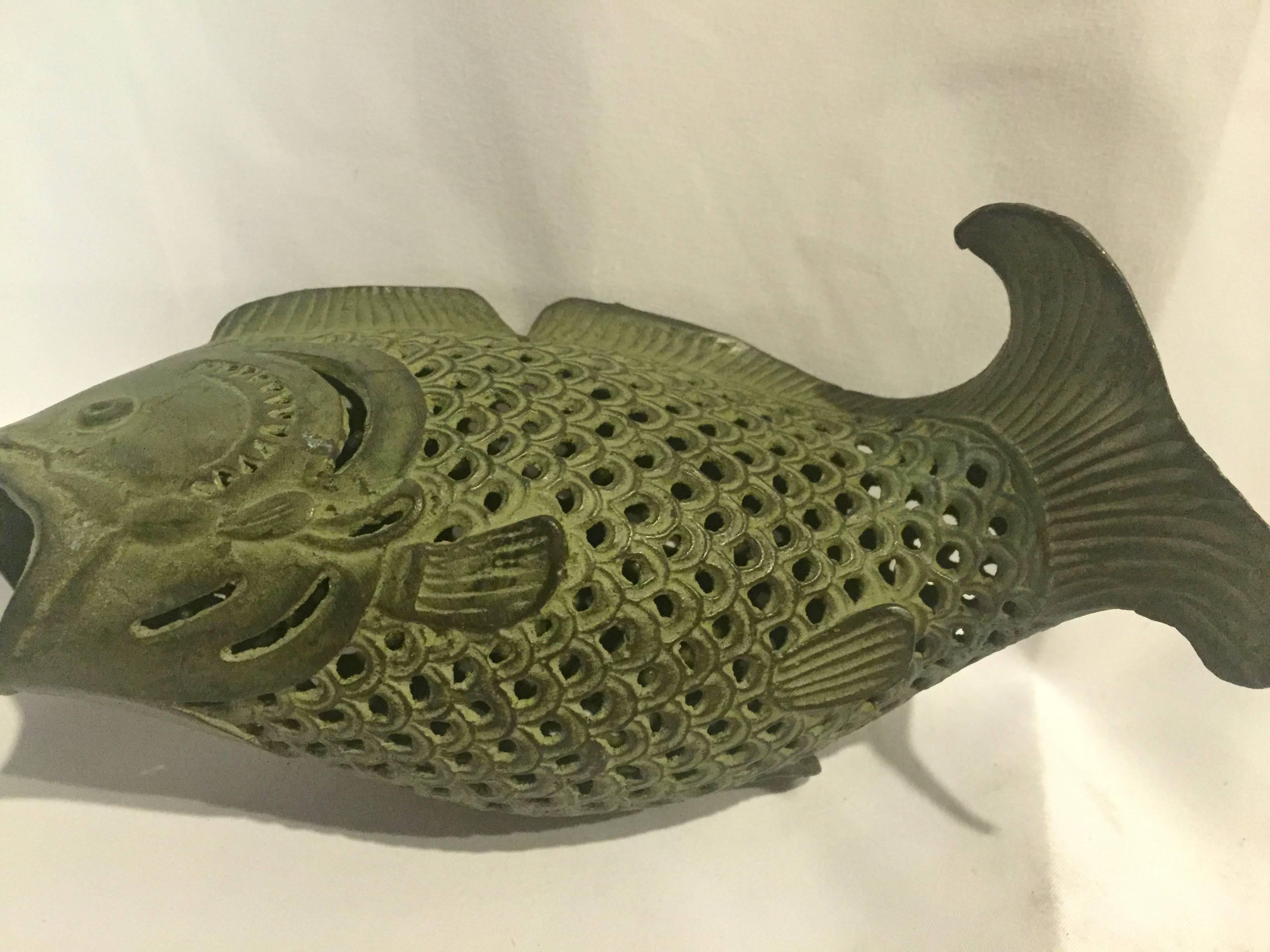 Bronze Fish Incense Burner For Sale 2