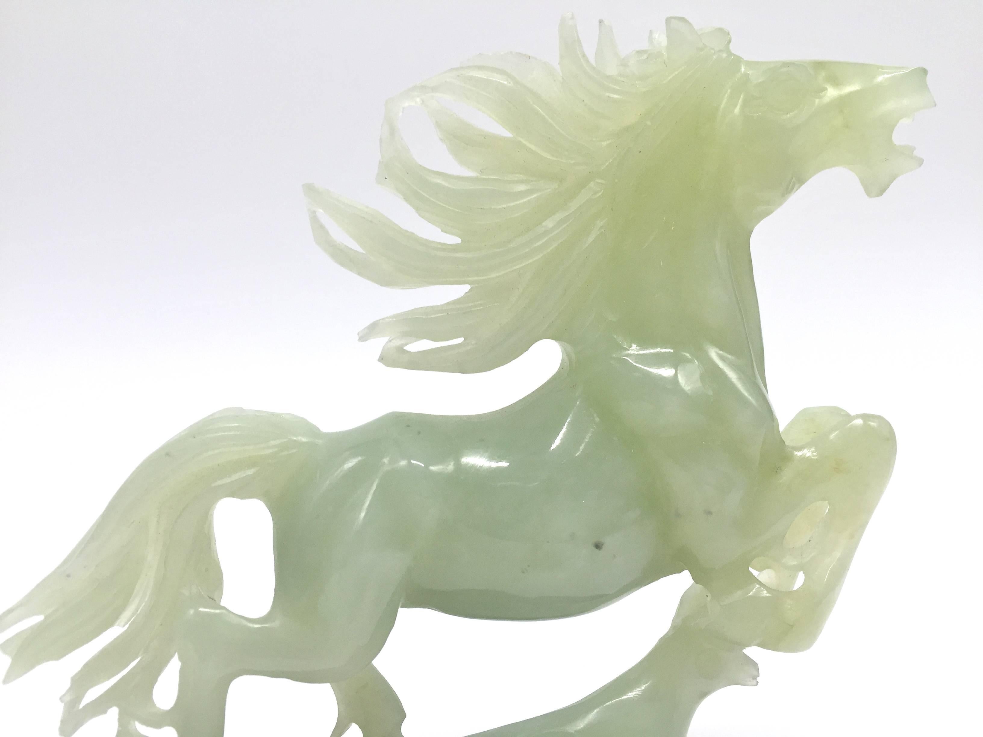 Chinese Green Jade Horse