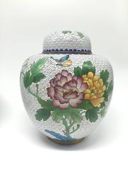 Pair of Large Cloisonné Ginger Jars