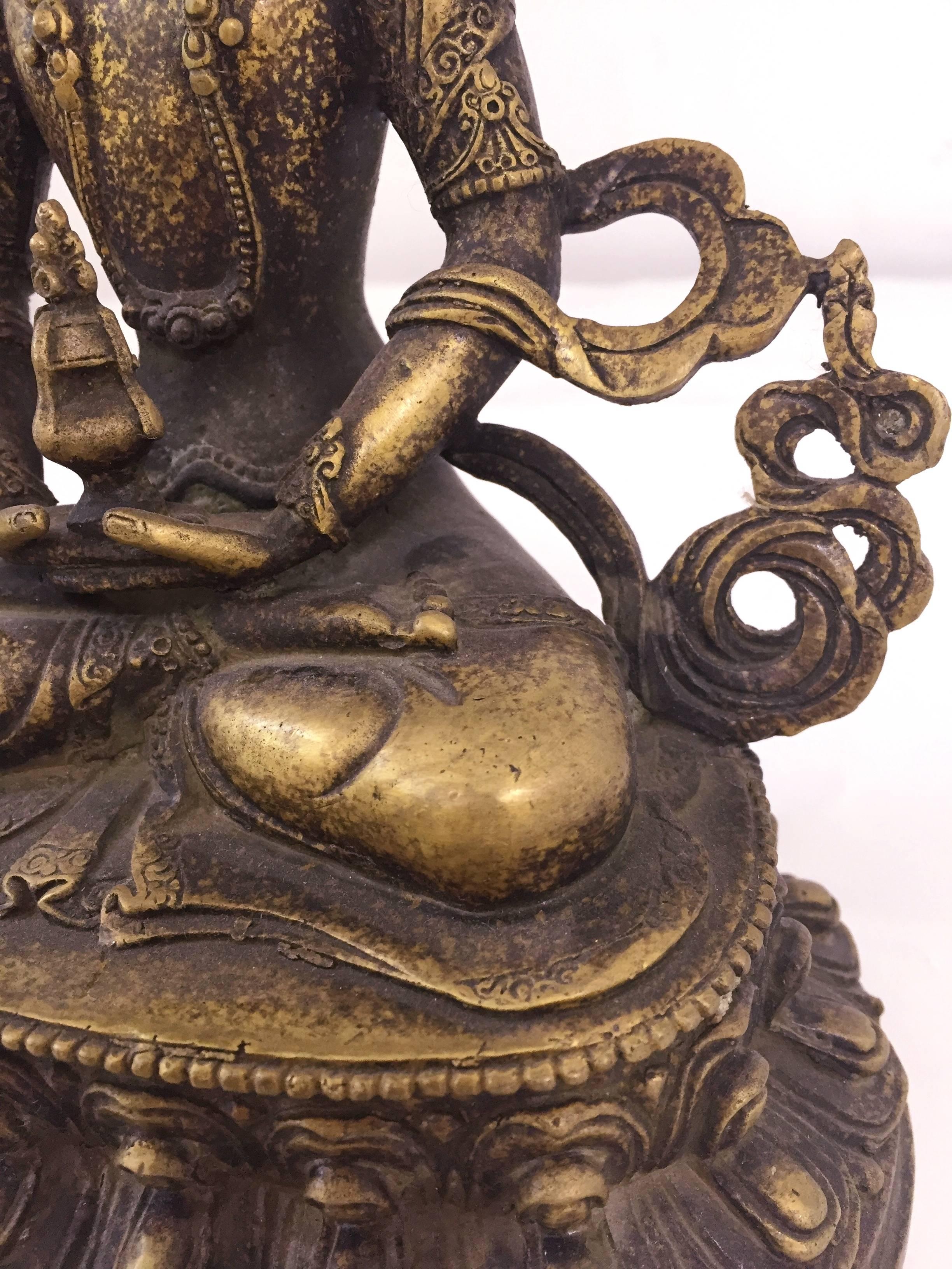 Bronze Tibetan Tara, Goddess of Compassion For Sale 1