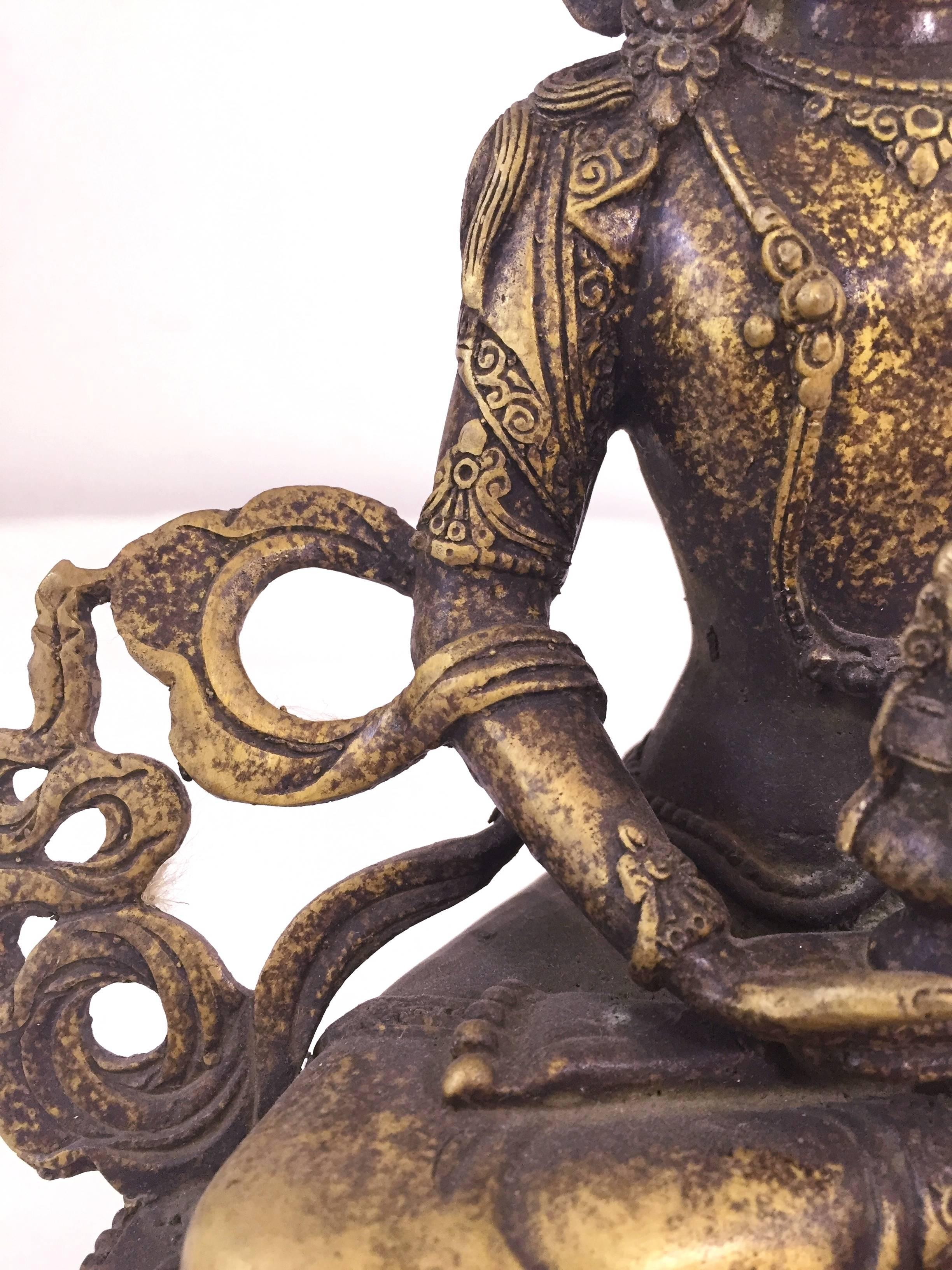 Bronze Tibetan Tara, Goddess of Compassion For Sale 3