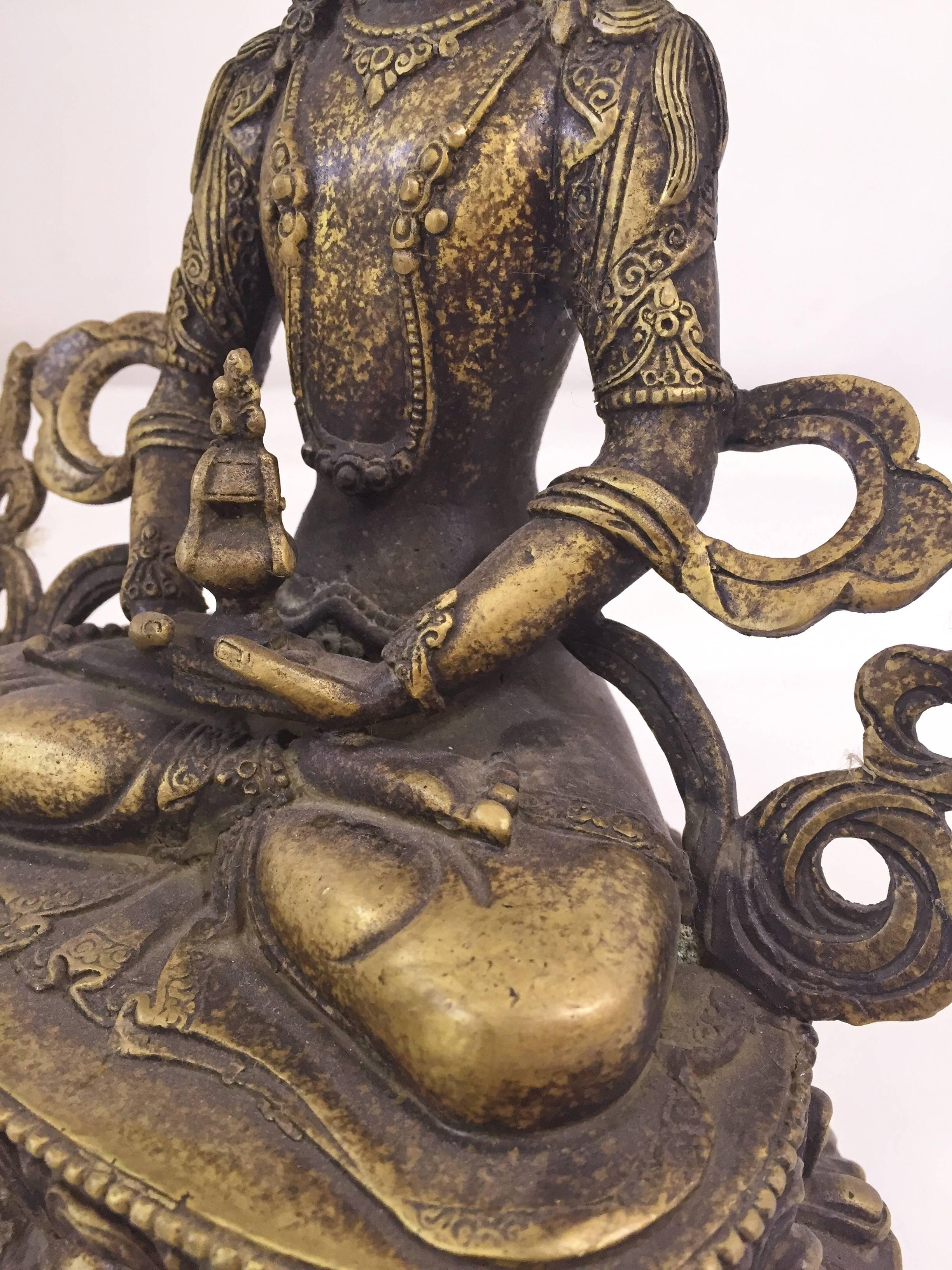 Bronze Tibetan Tara, Goddess of Compassion For Sale 5