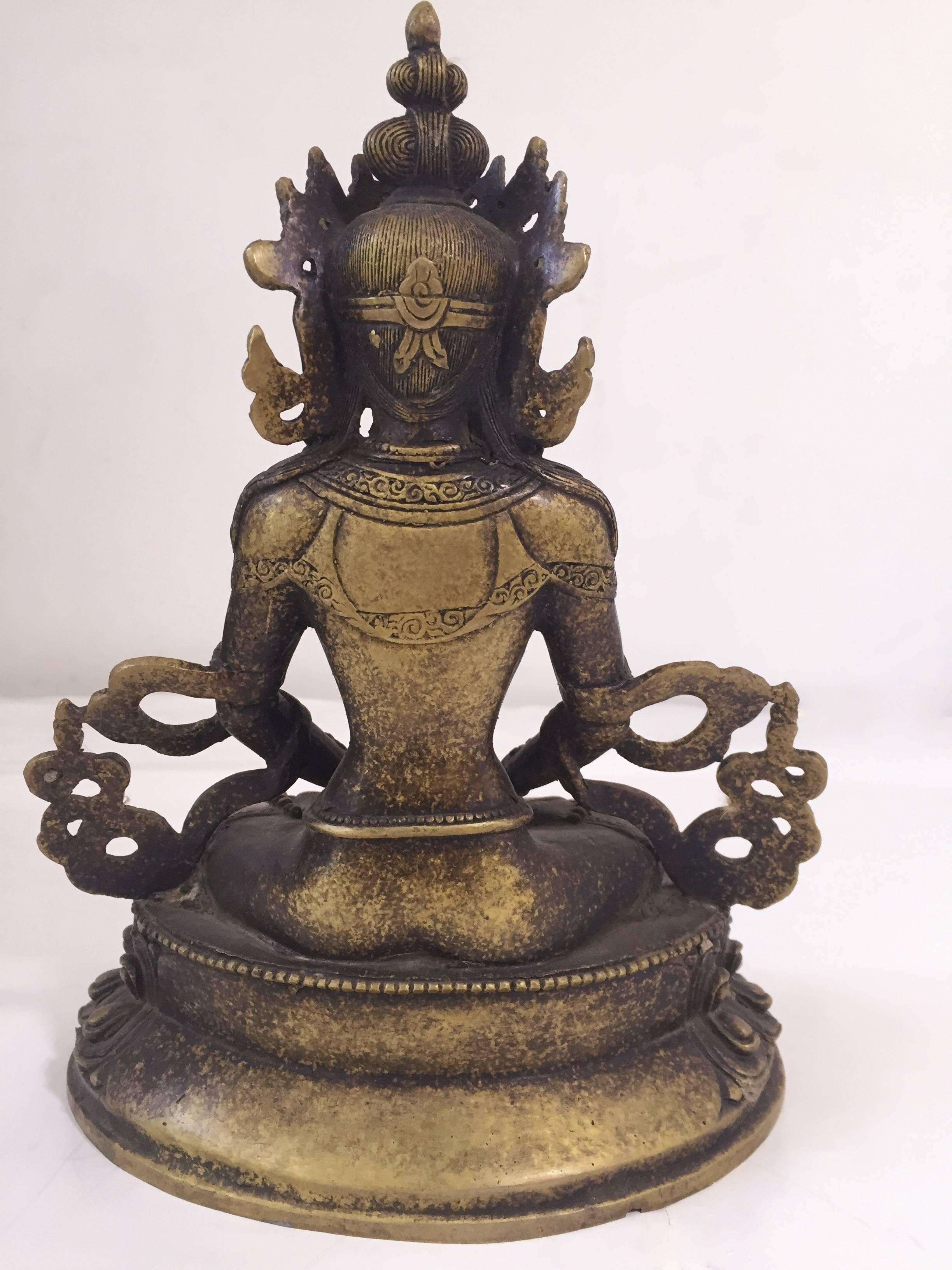 Bronze Tibetan Tara, Goddess of Compassion For Sale 6