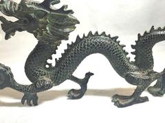 Bronze Dragon with Fire Ball