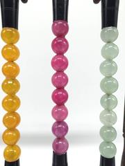 Set of Six Calligraphy Brushes and Rosewood Stand