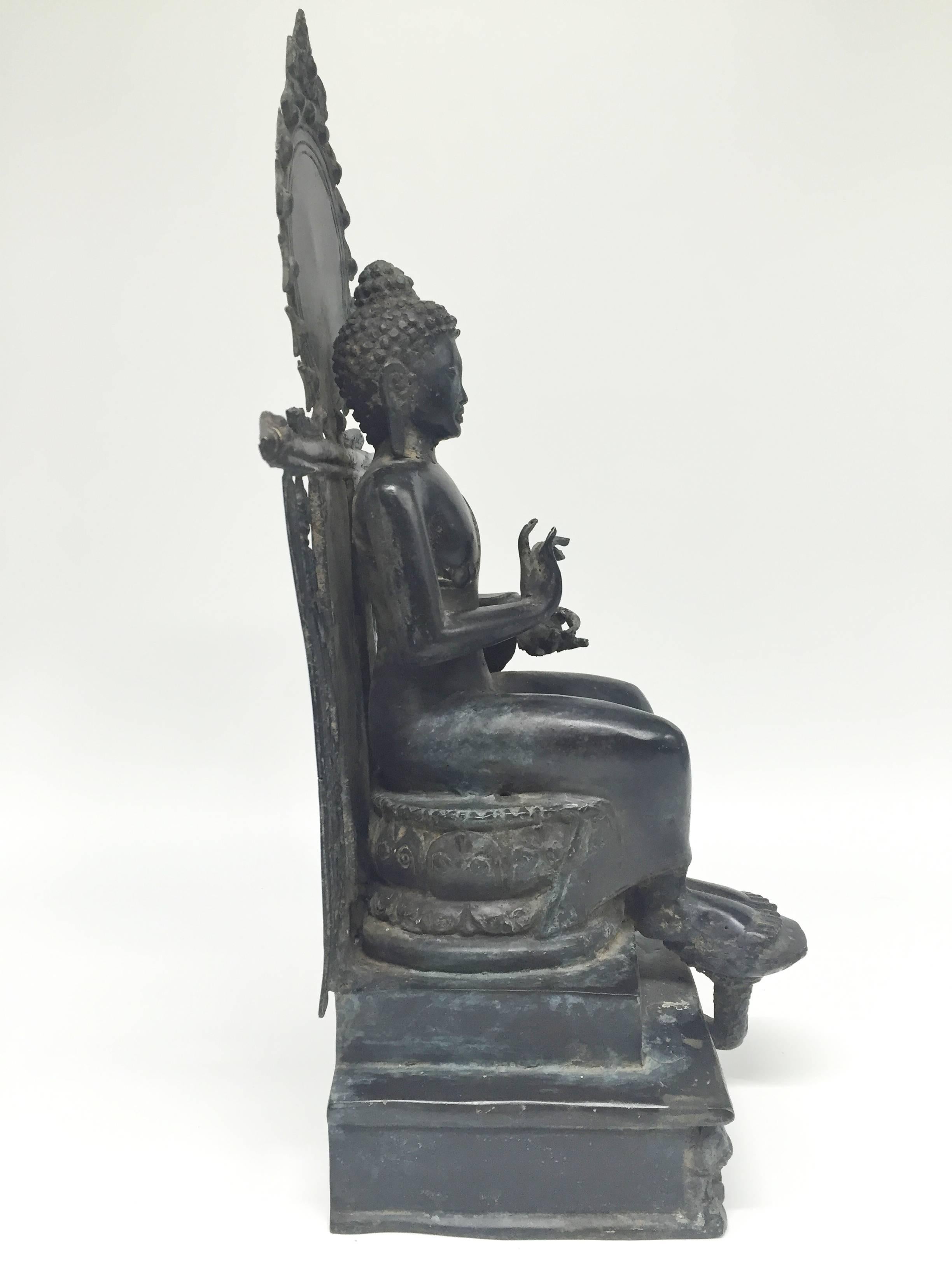 Bronze Burmese Buddha For Sale 2