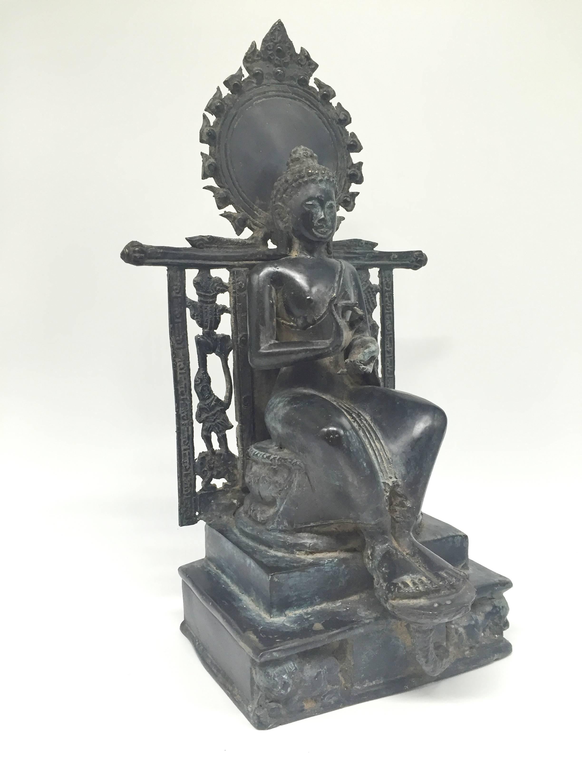 Bronze Burmese Buddha For Sale 3