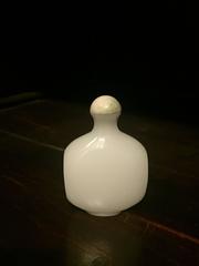He Tian White Jade Snuff Bottle