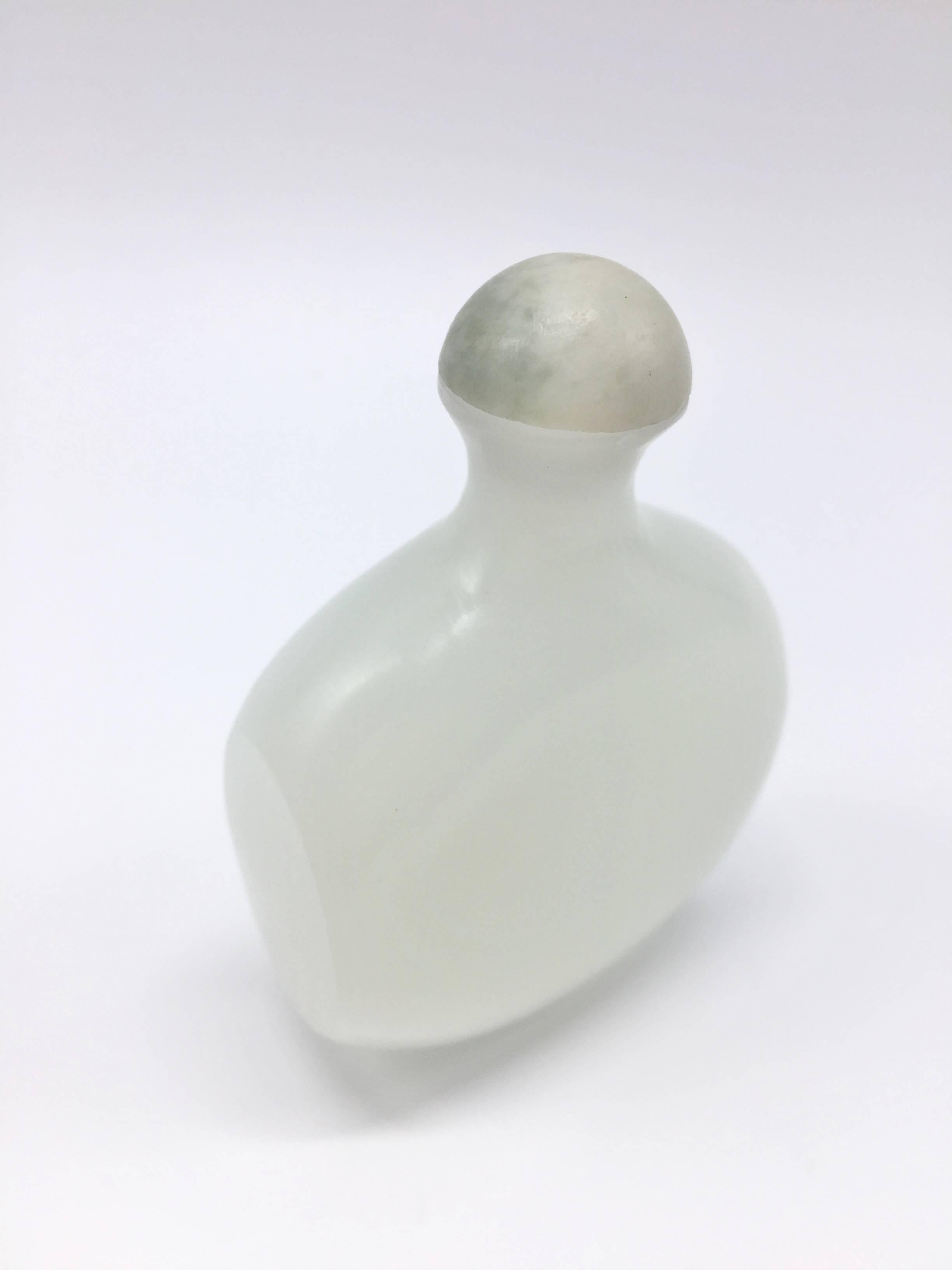 He Tian White Jade Snuff Bottle For Sale 4